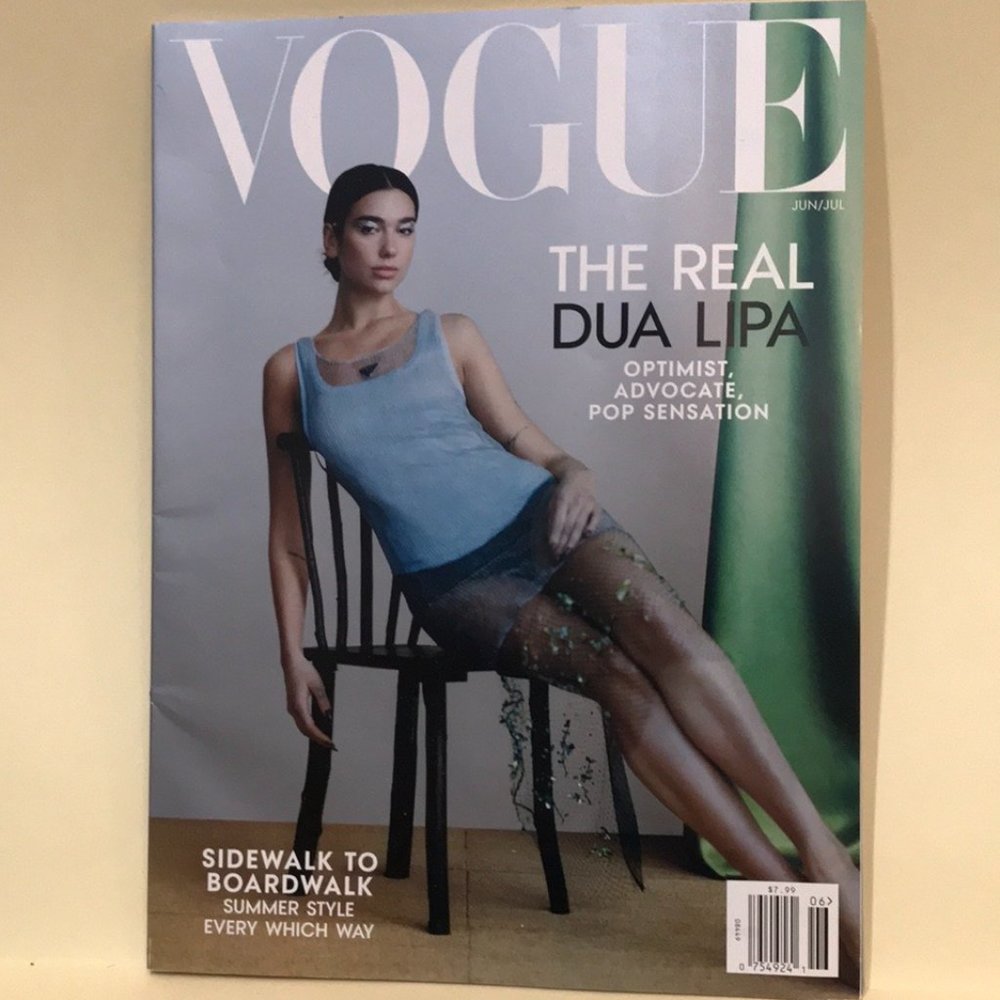 Vogue Magazine June/July 2022 with Dua Lipa